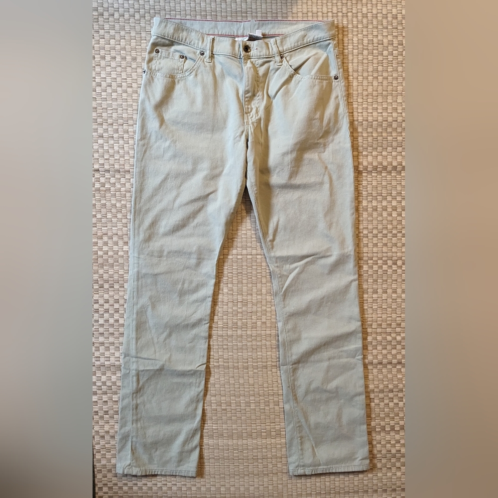 Raleigh Denim Workshop Jones Jeans Beige Men's Size 31 Made in USA